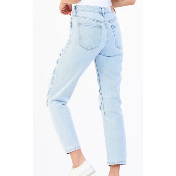 Dear John JODI HIGH RISE CROPPED STRAIGHT JEANS SAN JOSE sz 27 NWT Distressed - Picture 3 of 5